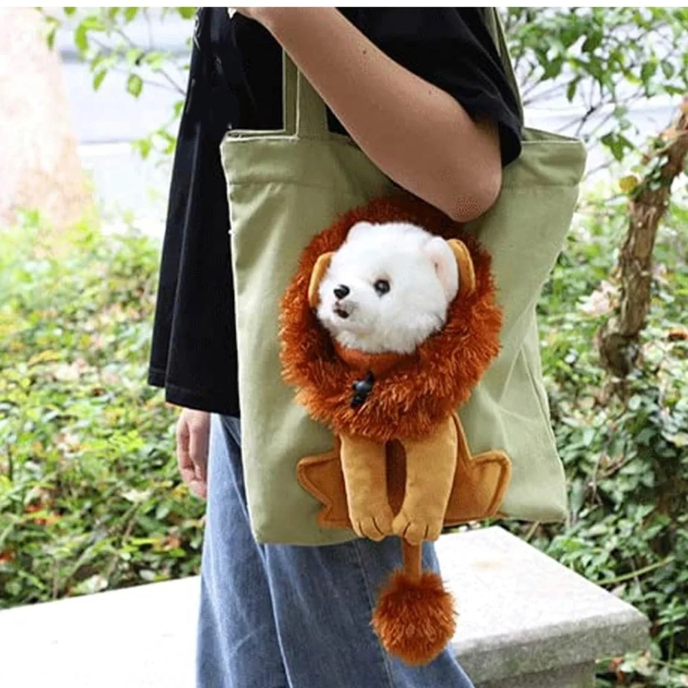 Pet Shoulder Bag, Multi Purpose Comfortable Pet Canvas Bag